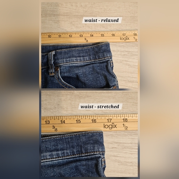 Soho NY&C Womens Blue Jean Shorts with Cuffed Hem and Distressed Details Size 4 - Picture 4 of 6